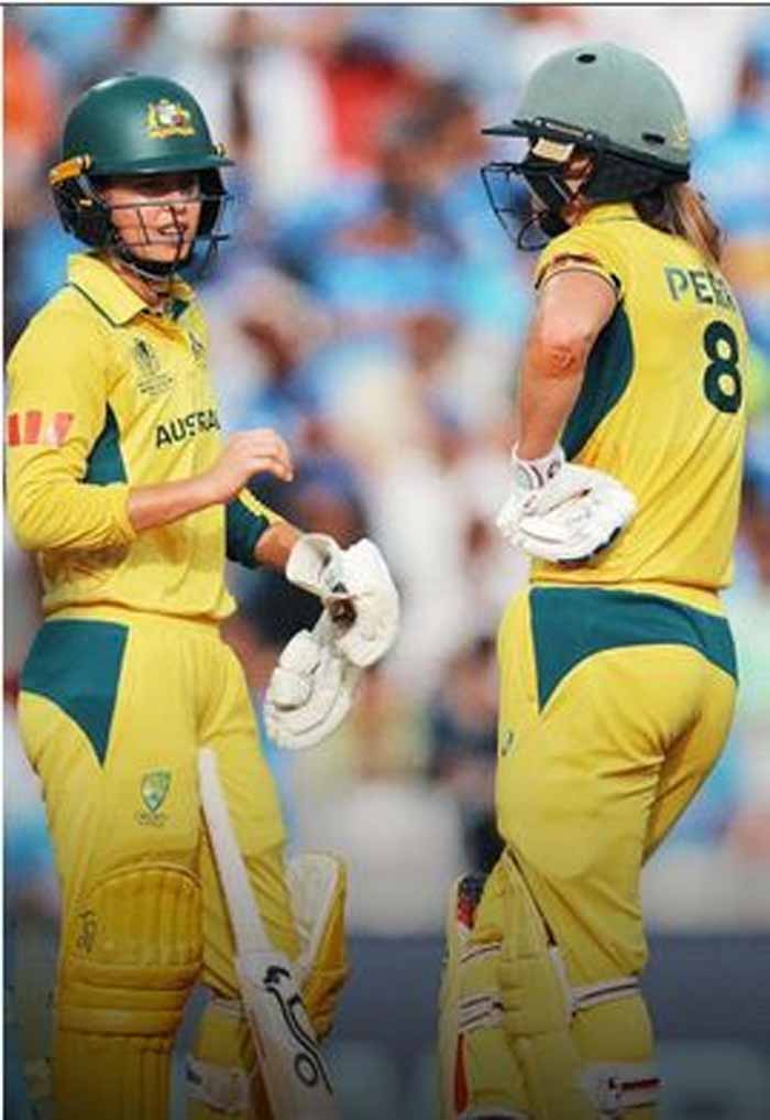 महिला विश्व कप: ऑस्ट्रेलिया ने दिया 339 रन का विशाल लक्ष्य, भारत के सामने मुश्किल चुनौती महिला विश्व कप: ऑस्ट्रेलिया ने दिया 339 रन का विशाल लक्ष्य, भारत के सामने मुश्किल चुनौती