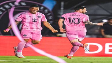 मेसी का ‘डबल धमाका’, इंटर मियामी ने प्लेऑफ के पहले मैच में नैशविले को हराया मेसी का ‘डबल धमाका’, इंटर मियामी ने प्लेऑफ के पहले मैच में नैशविले को हराया