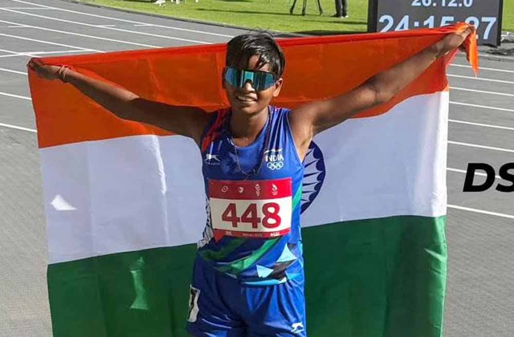 एशियाई युवा खेल: रंजना ने पैदल चाल स्पर्धा में रजत पदक जीता एशियाई युवा खेल: रंजना ने पैदल चाल स्पर्धा में रजत पदक जीता