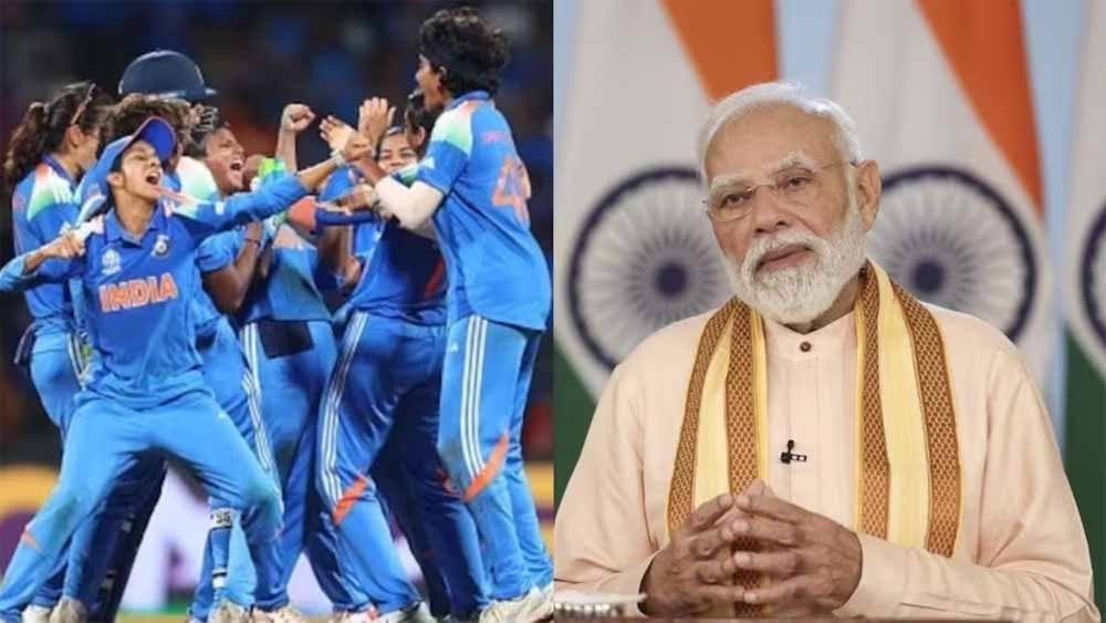 विश्व विजेता बनी भारतीय टीम की पीएम मोदी से मुलाकात, दक्षिण अफ्रीका को हराया फाइनल में विश्व विजेता बनी भारतीय टीम की पीएम मोदी से मुलाकात, दक्षिण अफ्रीका को हराया फाइनल में