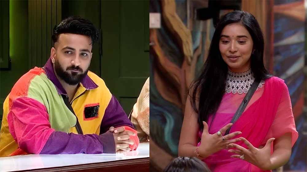 तान्या मित्तल और शहबाज बदेशा के बीच तीखी नोकझोंक तान्या मित्तल और शहबाज बदेशा के बीच तीखी नोकझोंक