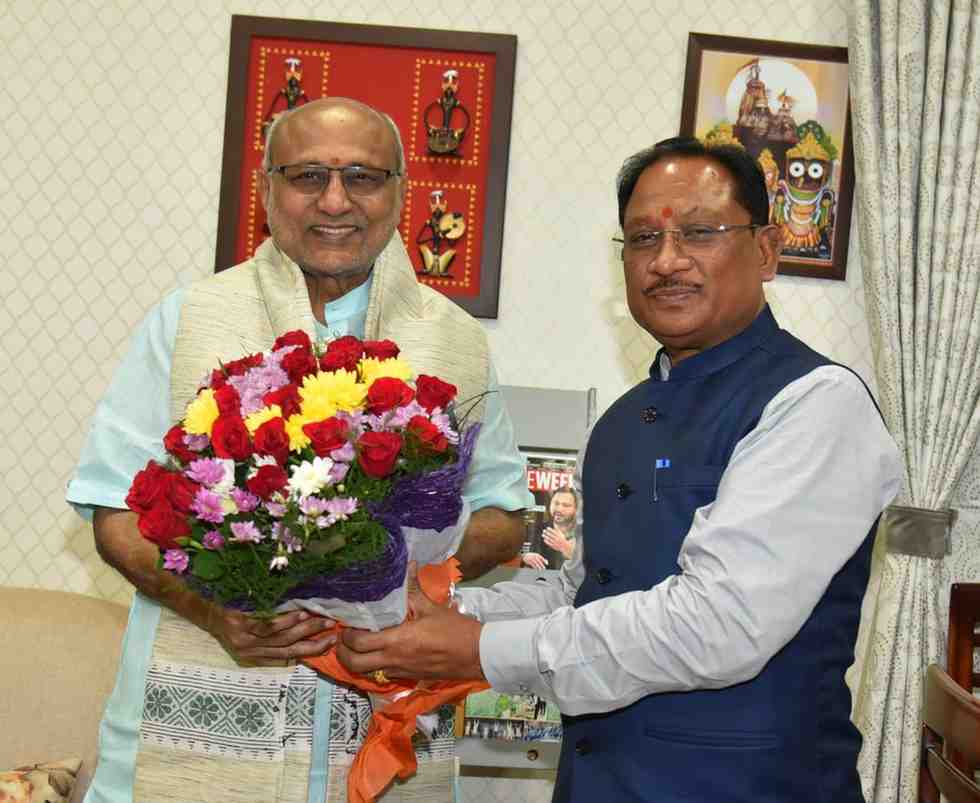 उप राष्ट्रपति श्री राधाकृष्णन से मुख्यमंत्री साय ने की भेंट उप राष्ट्रपति श्री राधाकृष्णन से मुख्यमंत्री साय ने की भेंट