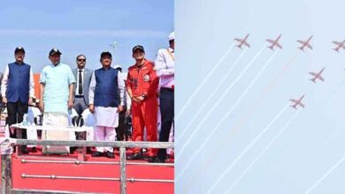 राज्योत्सव पर वायु सेना की टीम का रोमांचक एयर शो, सेंध जलाशय के ऊपर आसमां में गूंजा ‘जय जोहार’ और ‘छत्तीसगढ़िया सबले बढ़िया’ राज्योत्सव पर वायु सेना की टीम का रोमांचक एयर शो, सेंध जलाशय के ऊपर आसमां में गूंजा ‘जय जोहार’ और ‘छत्तीसगढ़िया सबले बढ़िया’