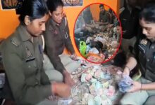 जेल में बंद गैंगस्टर राजेश मिश्रा के घर से भारी मात्रा में नकदी बरामद, पुलिस 22 घंटे तक गिनती करती रही