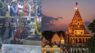 अभिनेत्री दिव्या दत्ता बाबा महाकाल के धाम पहुंचीं, नंदी जी के कानों में की मनोकामना