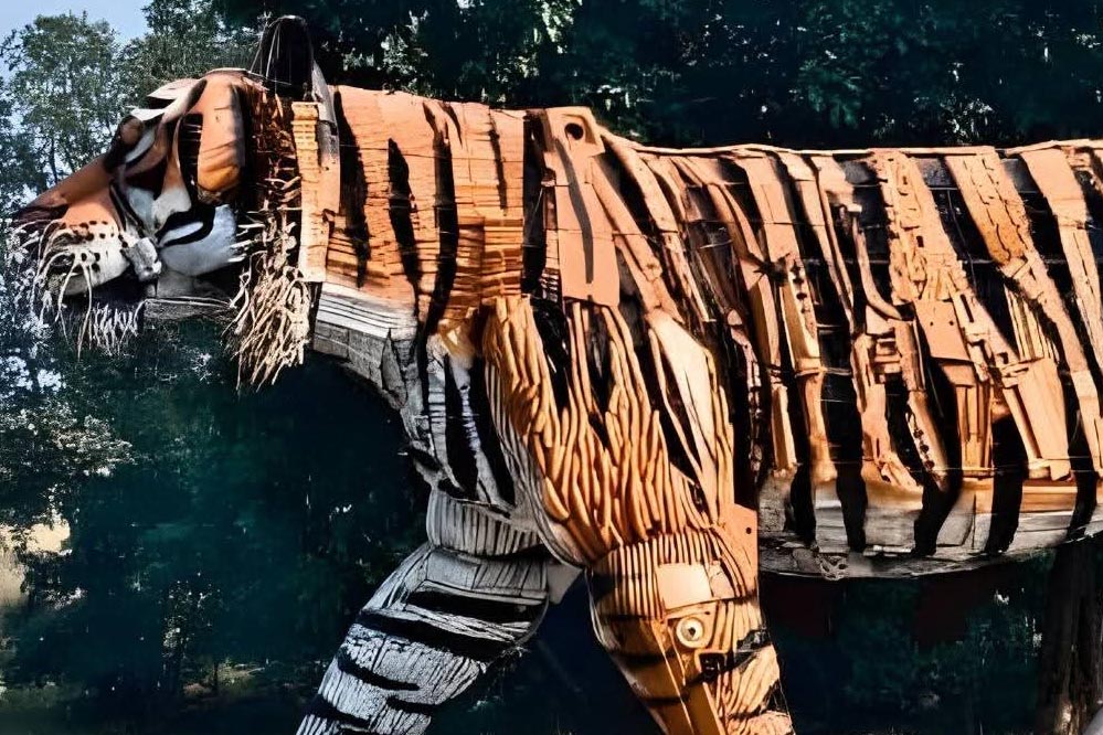 पेंच में बना दुनिया का सबसे बड़ा बाघ स्टैच्यू, मोगली लैंड को पीछे छोड़ा पेंच में बना दुनिया का सबसे बड़ा बाघ स्टैच्यू, मोगली लैंड को पीछे छोड़ा