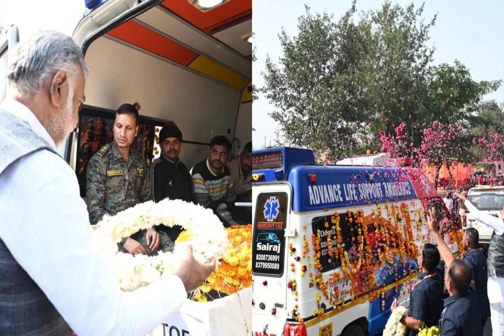 नक्सली मुठभेड़ में शहीद आशीष शर्मा को दी गई अंतिम सलामी, कैबिनेट मंत्री प्रहलाद पटेल ने अर्पित की श्रद्धांजलि