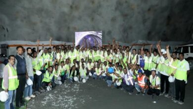 रायपुर : छत्तीसगढ़ के पहले राष्ट्रीय राजमार्ग सुरंग का ब्रेकथ्रू पूरा