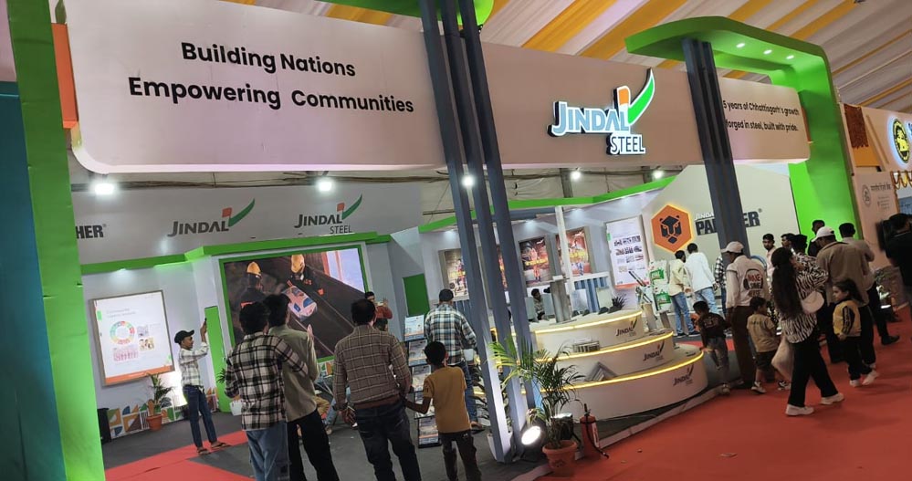 छत्तीसगढ़ राज्य उत्सव में जिंदल स्टील का भव्य स्टाल छत्तीसगढ़ राज्य उत्सव में जिंदल स्टील का भव्य स्टाल
