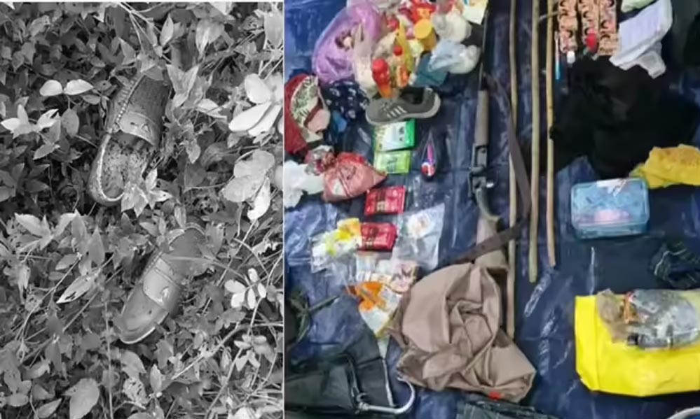 बालाघाट जंगल में नक्सलियों की राइफल और खून से सने जूते बरामद, मारे जाने का अंदेशा बालाघाट जंगल में नक्सलियों की राइफल और खून से सने जूते बरामद, मारे जाने का अंदेशा
