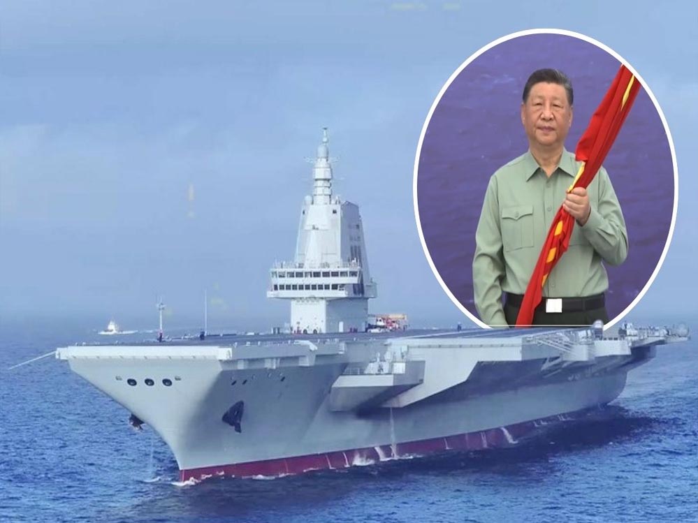 चीन का तीसरा एयरक्राफ्ट कैरियर तट पर उतरा, जिनपिंग ने किया उद्घाटन – जानें इसकी ताकत चीन का तीसरा एयरक्राफ्ट कैरियर तट पर उतरा, जिनपिंग ने किया उद्घाटन – जानें इसकी ताकत