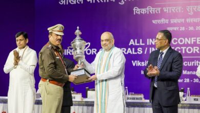 केन्द्रीय गृह एवं सहकारिता मंत्री अमित शाह ने छत्तीसगढ़ के रायपुर में तीन दिवसीय 60वीं DGP,IGP कॉफ्रेंस का उद्घाटन किया