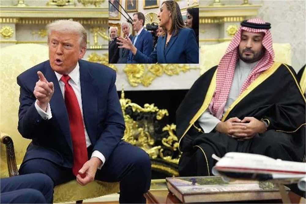 महिला रिपोर्टर का Daring सवाल: सऊदी प्रिंस के इंटरव्यू पर ट्रंप भड़के, बोले- फेक न्यूज चैनल!