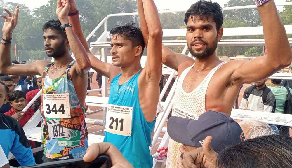 40वी इंदिरा मैराथन में प्रदीप सिंह चौहान व रीनू ने प्रथम स्थान पर मारी बाजी