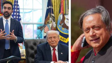 ट्रंप–मामदानी मुलाकात पर थरूर का तंज! क्या कांग्रेस को दिया बड़ा राजनीतिक संदेश? ट्रंप–मामदानी मुलाकात पर थरूर का तंज! क्या कांग्रेस को दिया बड़ा राजनीतिक संदेश?