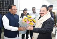 रायपुर में जेपी नड्डा का भव्य स्वागत, एयरपोर्ट पर सीएम साय ने किया अभिवादन