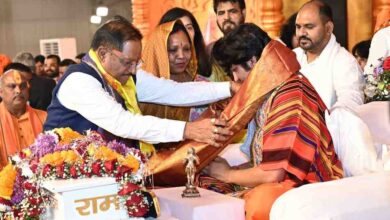 मुख्यमंत्री विष्णुदेव साय दिव्य श्री हनुमंत कथा समारोह में हुए शामिल