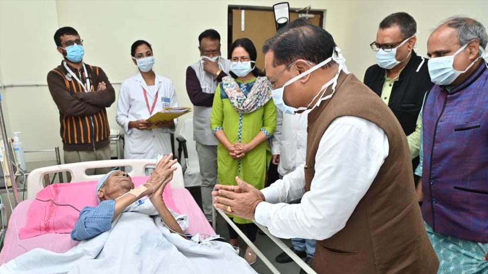 रायपुर : मुख्यमंत्री  विष्णुदेव साय ने ज्ञानपीठ पुरस्कार से सम्मानित साहित्यकार  विनोद कुमार शुक्ला के स्वास्थ्य लाभ की कामना की