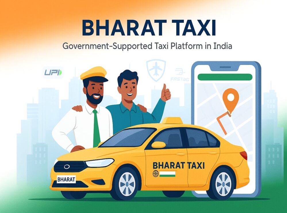 Bharat Taxi दिल्ली में 1 जनवरी से लॉन्च: सर्ज प्राइसिंग हटाया, ड्राइवरों को मिलेगा 80% किराया Bharat Taxi दिल्ली में 1 जनवरी से लॉन्च: सर्ज प्राइसिंग हटाया, ड्राइवरों को मिलेगा 80% किराया