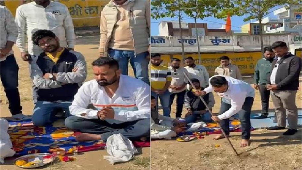 करणी सेना के महा आंदोलन का केंद्र बनेगा नेहरू स्टेडियम, अनुमति मिलते ही हुआ भूमि पूजन