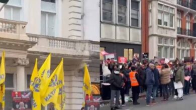 लंदन में हिंदू प्रदर्शनकारियों और खालिस्तानी समर्थकों में झड़प, बांग्लादेश को समर्थन देने पर बढ़ा विवाद