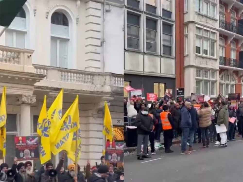 लंदन में हिंदू प्रदर्शनकारियों और खालिस्तानी समर्थकों में झड़प, बांग्लादेश को समर्थन देने पर बढ़ा विवाद