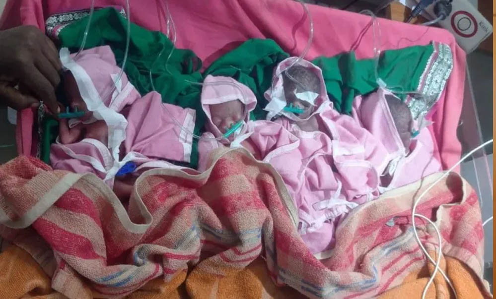 छिंदवाड़ा में महिला ने चार बच्चों को जन्म दिया, 1 बेटा और 3 बेटियों की किलकारियां गूंजी