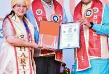 भिलाई की श्रीमती रिचा सेन को उच्च शिक्षा मंत्री ने डॉक्टरेट की उपाधि प्रदान की