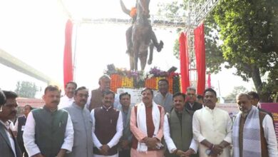मुख्यमंत्री डॉ. यादव ने महाराजा छत्रसाल और सरदार पटेल की प्रतिमा का अनावरण किया