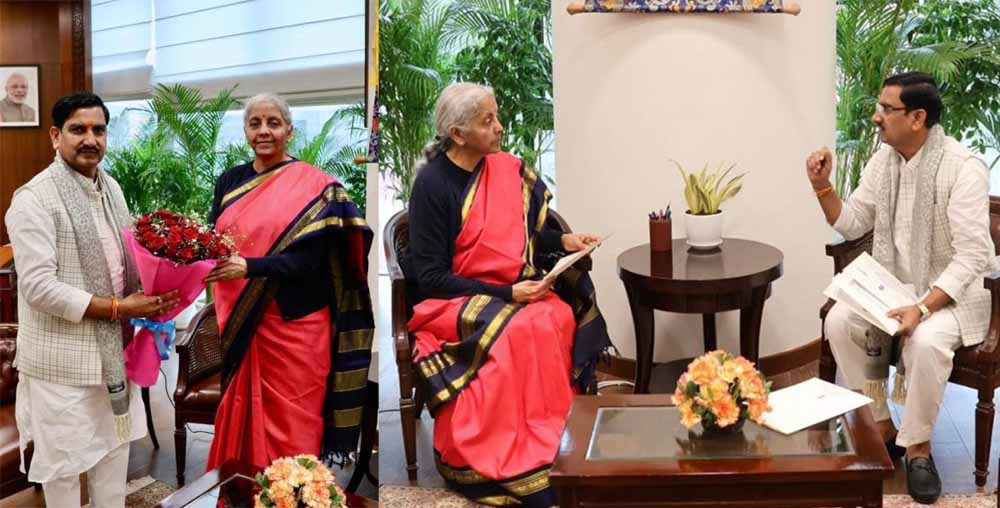 बजट 2026-27 से पहले तोखन साहू की निर्मला सीतारमण से मुलाकात, छत्तीसगढ़ के लिए 3 अहम परियोजनाओं का प्रस्ताव बजट 2026-27 से पहले तोखन साहू की निर्मला सीतारमण से मुलाकात, छत्तीसगढ़ के लिए 3 अहम परियोजनाओं का प्रस्ताव