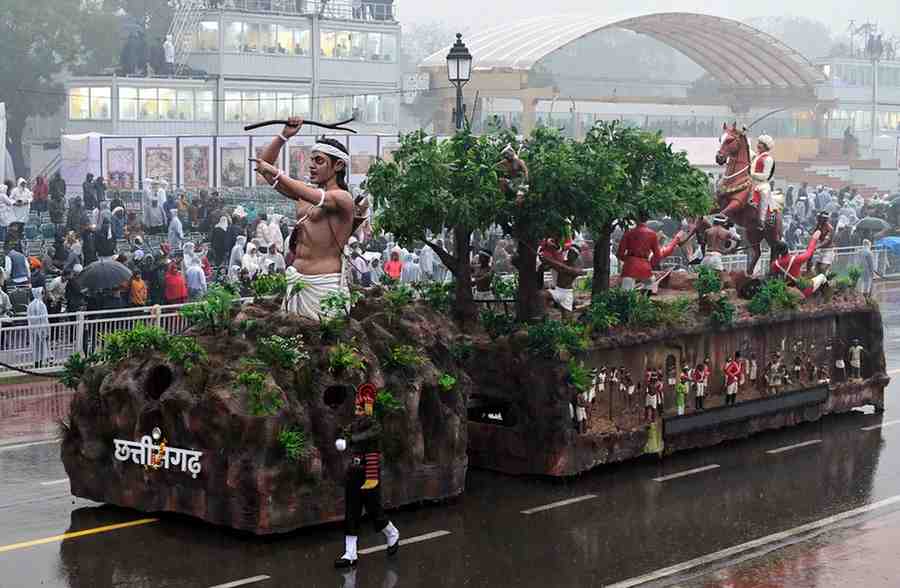 देश के पहले जनजातीय डिजिटल संग्रहालय की थीम पर कर्तव्य पथ पर सजी छत्तीसगढ़ की झांकी,दिखाई जनजातीय संस्कृति की जीवंत झलक देश के पहले जनजातीय डिजिटल संग्रहालय की थीम पर कर्तव्य पथ पर सजी छत्तीसगढ़ की झांकी,दिखाई जनजातीय संस्कृति की जीवंत झलक