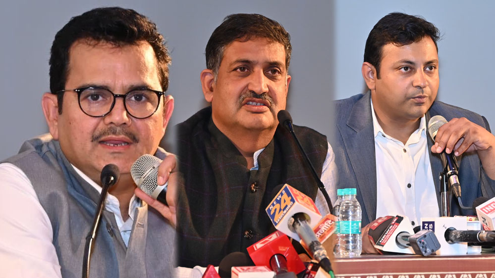 सचिव खनिज संसाधन विभाग छत्तीसगढ़ शासन पी. दयानंद की पत्रकार वार्ता