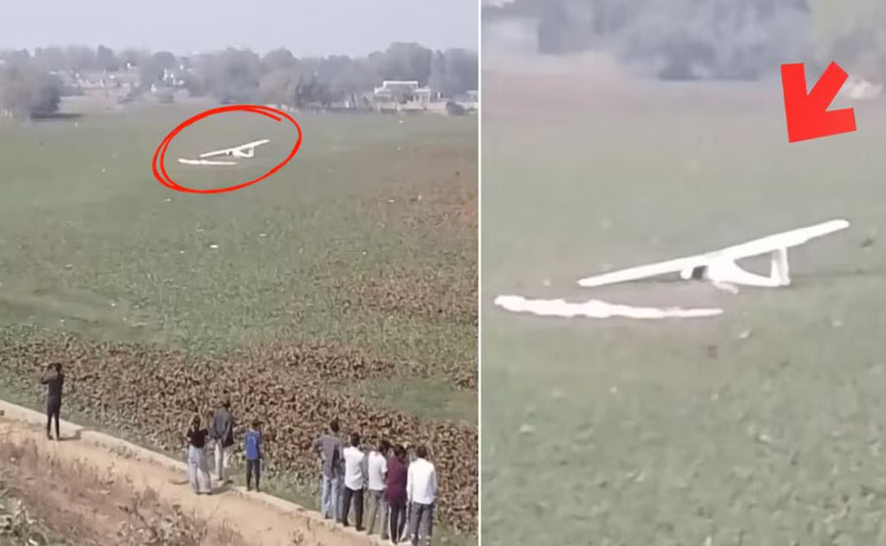 प्रयागराज में एयर फोर्स का ट्रेनी विमान क्रैश, छात्रों ने पायलट को किया रेस्क्यू