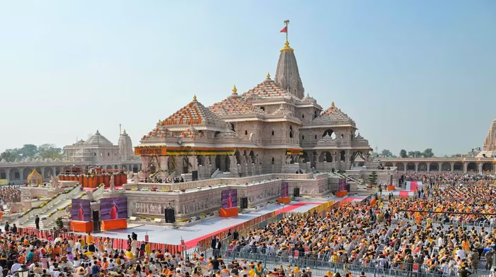 राममंदिर प्राण प्रतिष्ठा के दो साल: धर्मध्वजा, स्वर्ण कलश, राम दरबार और धनुष का निर्माण