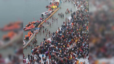प्रयागराज: पौष पूर्णिमा पर माघ मेले में 21 लाख श्रद्धालुओं ने लगाई आस्था की डुबकी