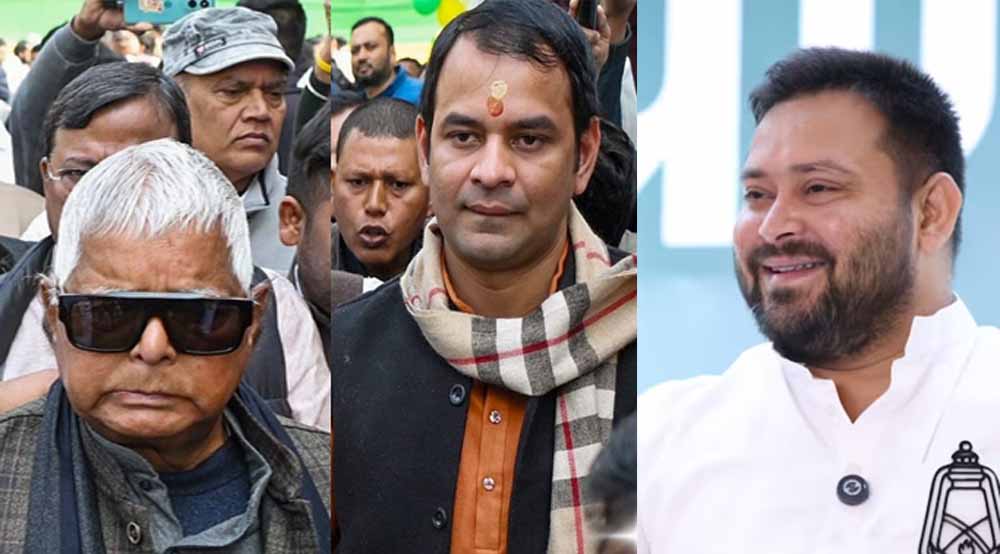 लालू से मिलने के बाद गदगद दिखे तेज प्रताप, तेजस्वी के नहीं पहुंचने पर कसा तंज लालू से मिलने के बाद गदगद दिखे तेज प्रताप, तेजस्वी के नहीं पहुंचने पर कसा तंज