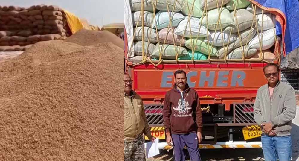 जशपुर पुलिस ने अवैध तस्करी का किया भंडाफोड़, पडोसी राज्यों से आई 149 क्विंटल धान जब्त