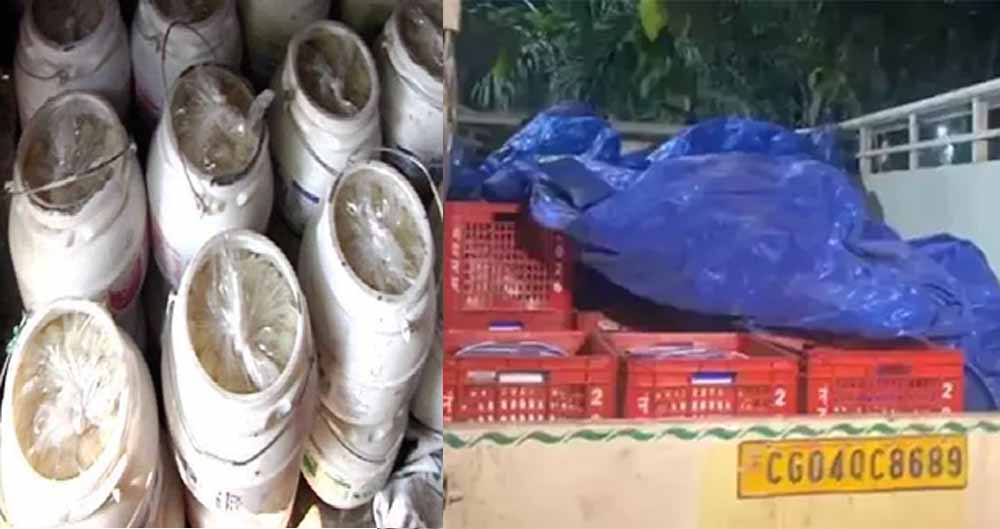 रायगढ़ में ग्रामीणों ने पकड़ा नकली दही, असली के पैकेट में पिकअप से सप्लाई