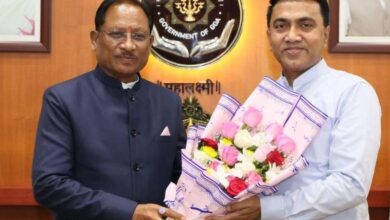 मुख्यमंत्री विष्णुदेव साय ने गोवा के मुख्यमंत्री डॉ. प्रमोद सावंत से की सौजन्य भेंट