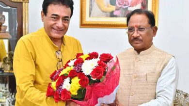 सीएम विष्णुदेव साय से मिले अभिनेता नीतिश भारद्वाज, शिष्टाचार भेंट ने खींचा ध्यान