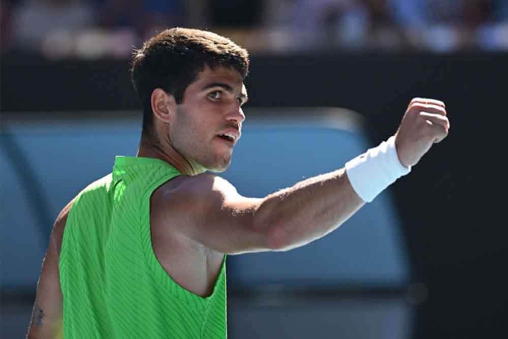 ऑस्ट्रेलियन ओपन में इतिहास रचते अल्काराज, पहली बार ग्रैंड स्लैम फाइनल में एंट्री ऑस्ट्रेलियन ओपन में इतिहास रचते अल्काराज, पहली बार ग्रैंड स्लैम फाइनल में एंट्री