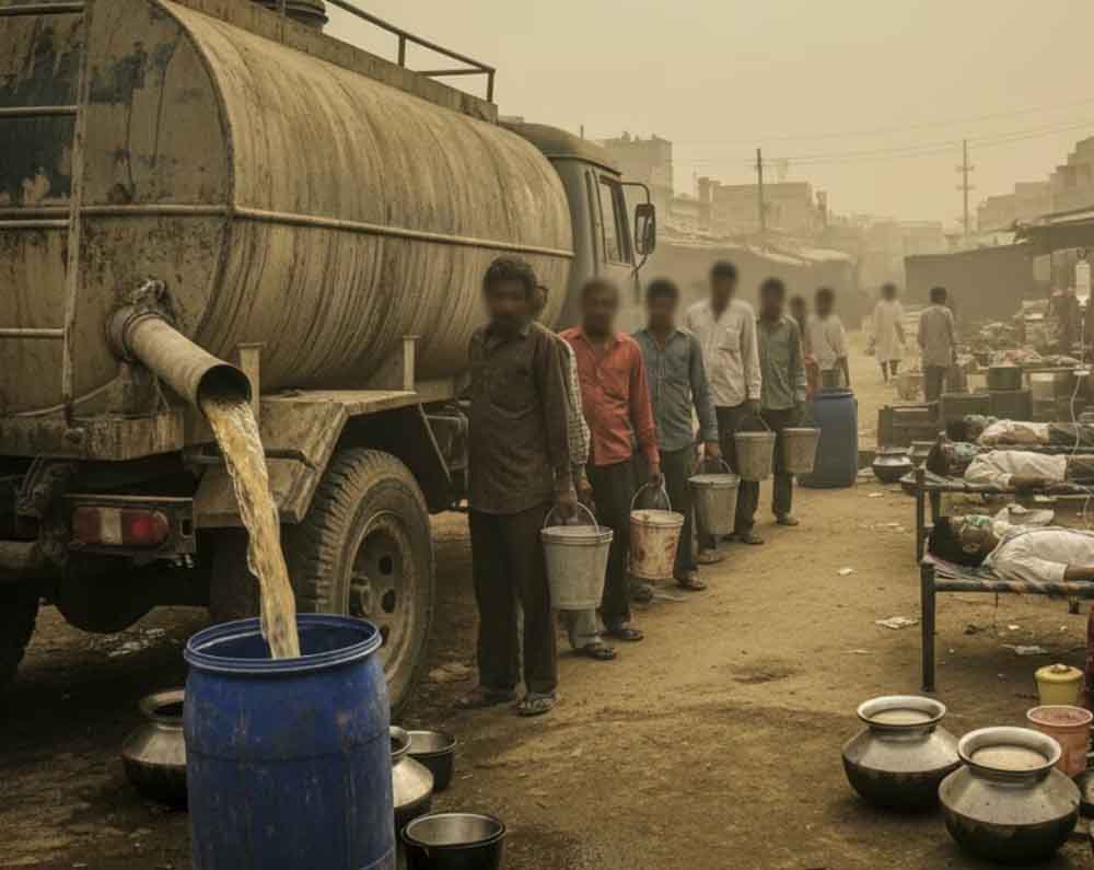 इंदौर मौत कांड के बाद सियासत गर्म: BJP नेता की मांग—दिल्ली में लोगों को मुफ्त मिले बोतलबंद पानी