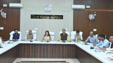 पंचायत एवं ग्रामीण विकास में जिला समीक्षा बैठक गरियाबंद में सम्पन्न