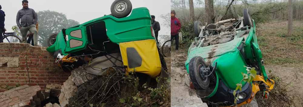 लखीमपुर खीरी में दर्दनाक हादसा: टेंपो पलटा, तीन मासूम बच्चों सहित चार की मौत