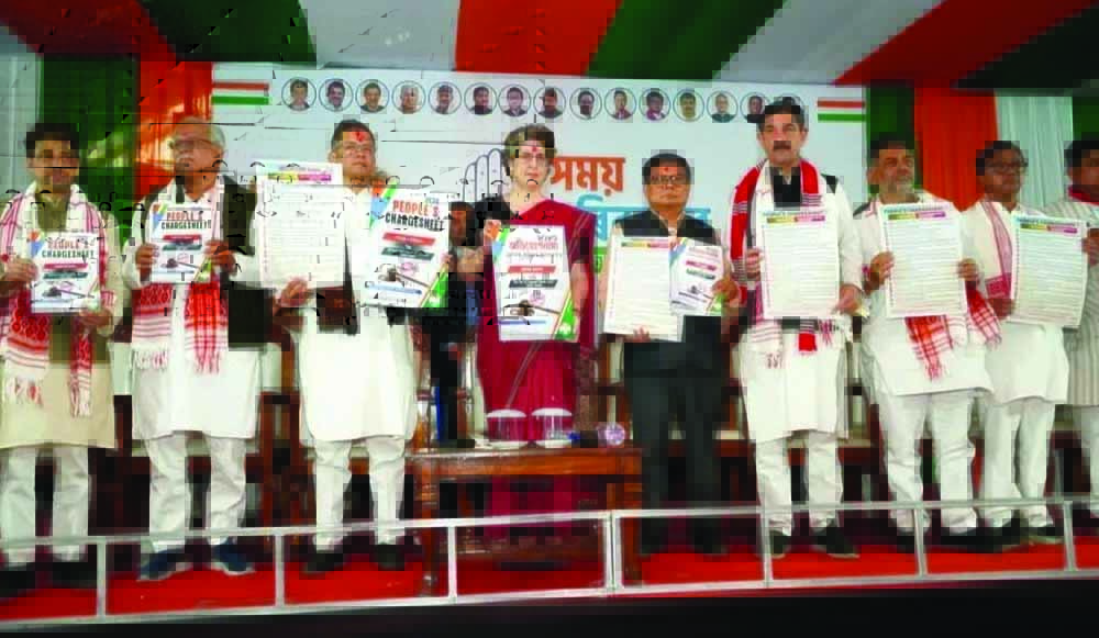 असम में BJP पर प्रियंका गांधी का बड़ा हमला, जारी की 20-पॉइंट चार्जशीट