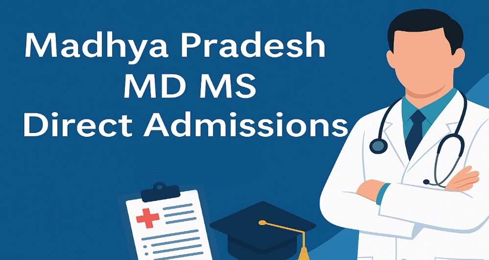 MP NEET MD/MS काउंसलिंग: खाली सीटों के लिए डीएमई ने जारी किया शेड्यूल, 27 फरवरी को रिपोर्ट करेंगे अभ्यर्थी MP NEET MD/MS काउंसलिंग: खाली सीटों के लिए डीएमई ने जारी किया शेड्यूल, 27 फरवरी को रिपोर्ट करेंगे अभ्यर्थी