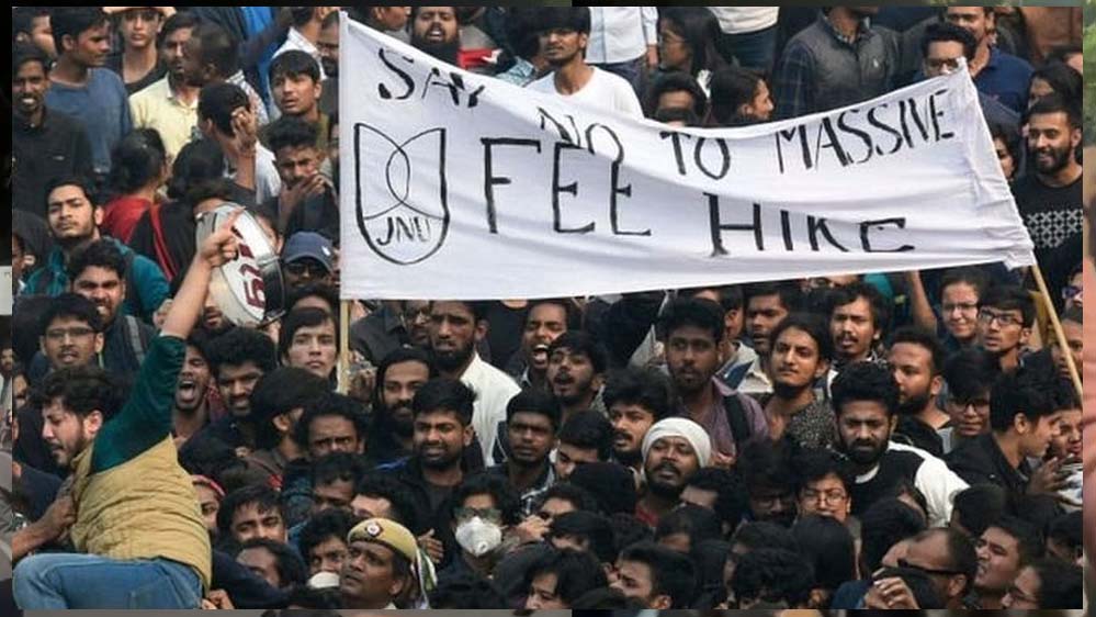 JNU में फिर क्यों तनाव, 500 छात्र मार्च पर अड़े और रातभर जारी रहा हंगामा