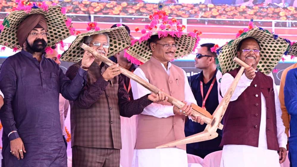 मुख्यमंत्री  विष्णु देव साय ने रहंगी किसान सम्मेलन में 263.17 करोड़ के 89 कार्यों का किया लोकार्पण-शिलान्यास