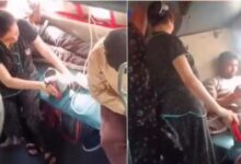 ट्रेन बनी ‘किचन’, लोअर बर्थ पर चाय बनाने लगी महिला, वीडियो ने शुरू की बहस