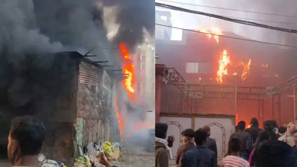 पटना सिटी के बजरंगपुरी में भीषण अग्निकांड, कबाड़ दुकान और उत्सव हॉल जलकर खाक, लाखों की संपत्ति स्वाहा